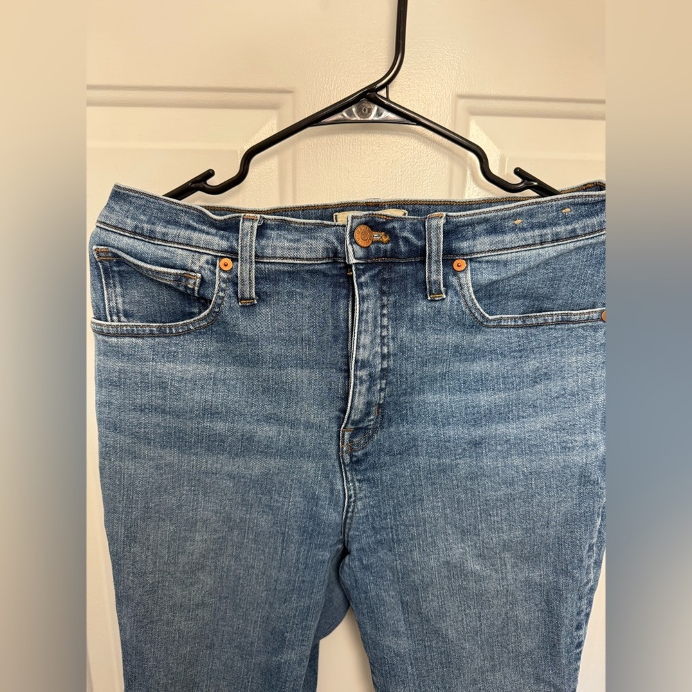 Madewell Skinny Flare High Rise Jeans Size 30 Medium Wash - Picture 2 of 6